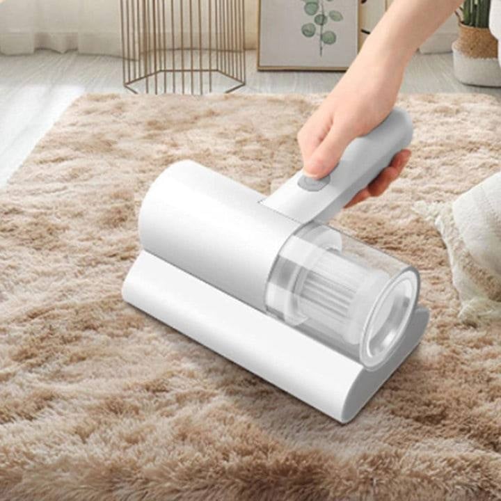 Aparat de igenizare si aspirator antiacarieni, Sterilizare ultravioleta, Baterie, 50 W, Alb