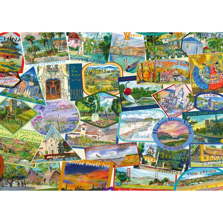 Schmidt 1000 db-os puzzle - Travel Stickers (58984)