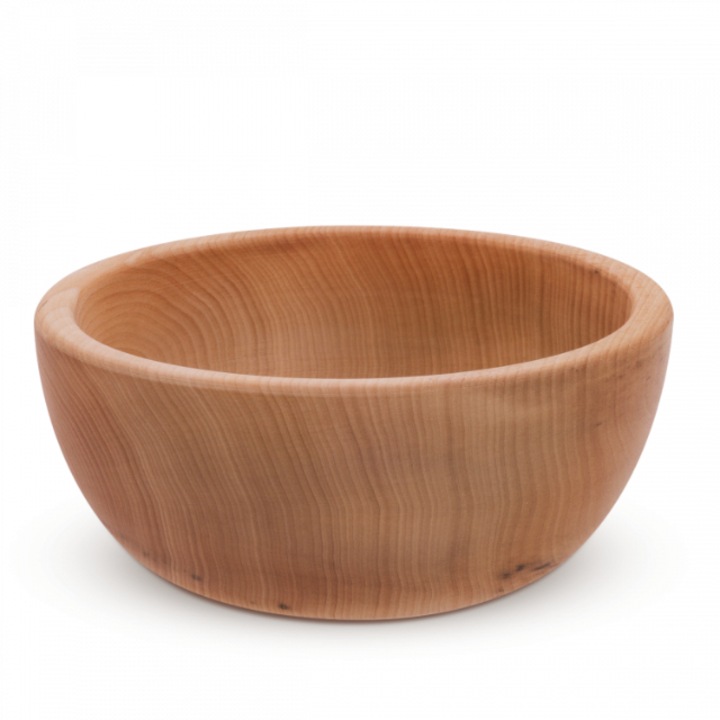 Bol Gaya, 16 cm, Lucrat manual, Lemn de tei