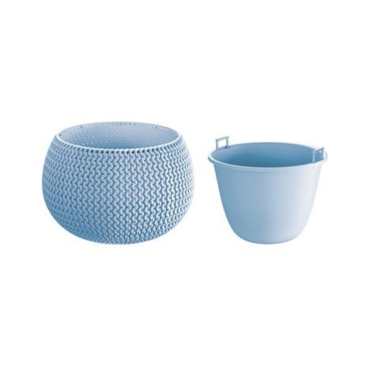 SPLOFY кръгла декоративна саксия 29Х19,5 см синя