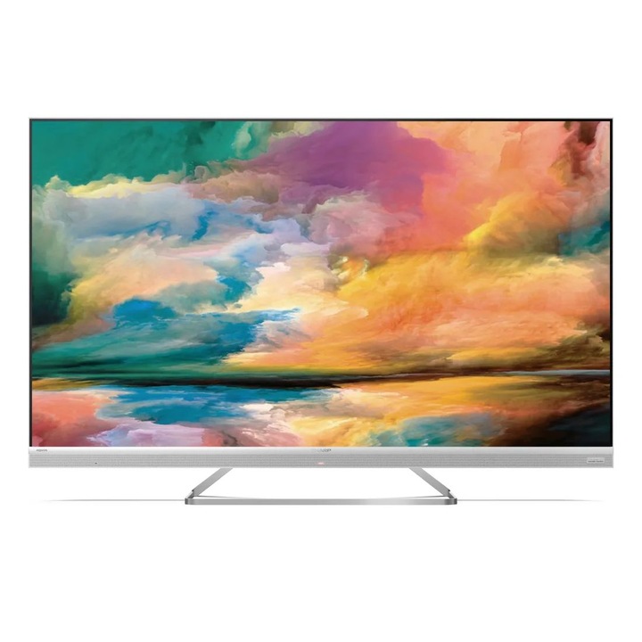 Televizor, Sharp, 55EQ4EA, 139 cm, 4K, Ultra HD, Argintiu
