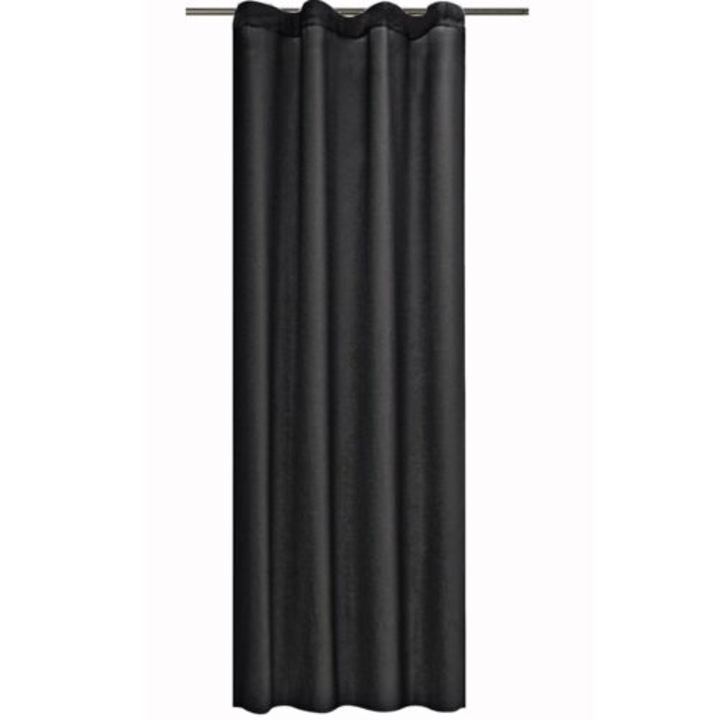 Затъмняваща завеса Stella с покритие Jemidi, 140 x 175 см, черно, полиестер, 55283.01.04