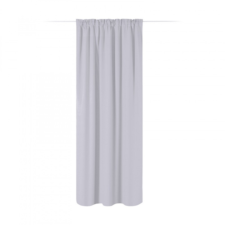 Draperie Lola cu rejansa Jemidi, 140 x 250 cm, Gri, Poliester, 55308.25