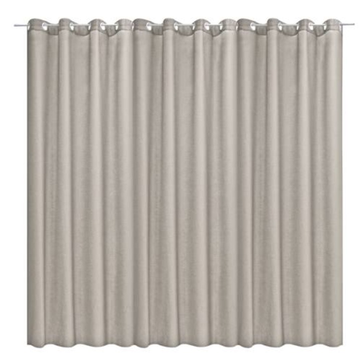 Stella átlátszatlan drapéria Jemidi gyűrűkkel, 300 x 245 cm, szürke, poliészter, 55288.25.01