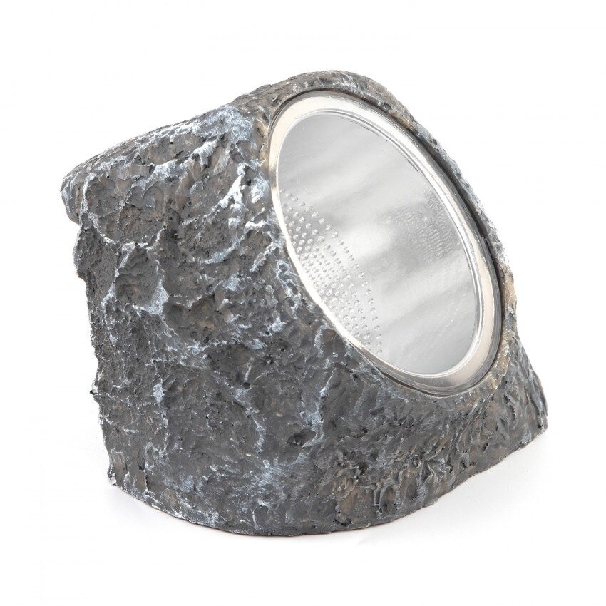 Комплект външни соларни лампи, модел сив камък, 6000K, LED, 12 бр - eMAG.bg