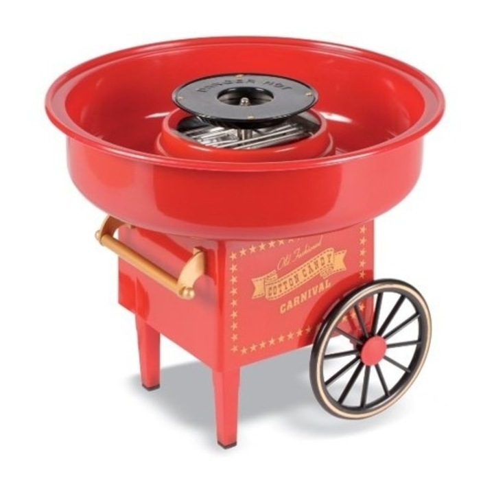 Aparat FOXMAG24 de Vata pe bat, Putere 500W, 220-240 V - 50-60 Hz, 30,5 x 30,5 x 29,5 cm, Modern, Culoare Rosu