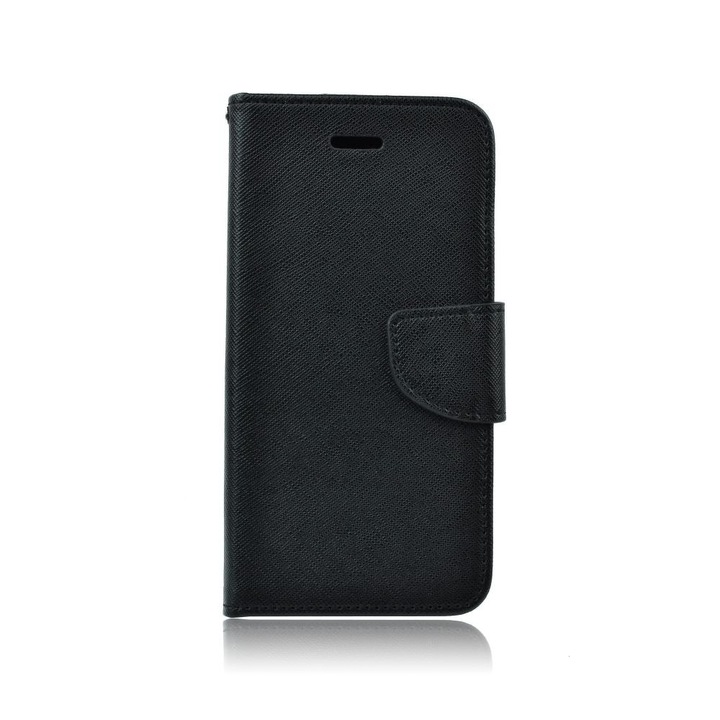 Bőr tok, Forcell Fancy Book Case Samsung Galaxy S23 FE készülékhez, fekete