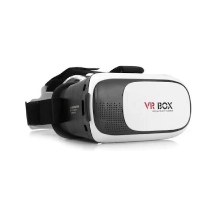 VR virtuális valóság szemüveg, távirányítóval, kompatibilis a 3,5 hüvelykes és 6 hüvelykes okostelefonokkal, alkalmas játékokhoz és filmekhez, fekete-fehér