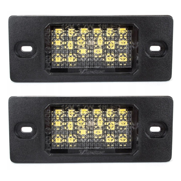 2 darabos LED rendszámtábla-világítás szett, AutoTune, 3528SMD, 18x2W