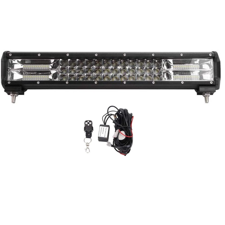 Pachet Led Bar 288w, 28800 Lm, Aluminiu, 12-24V si Kit cabluri cu releu si telecomanda