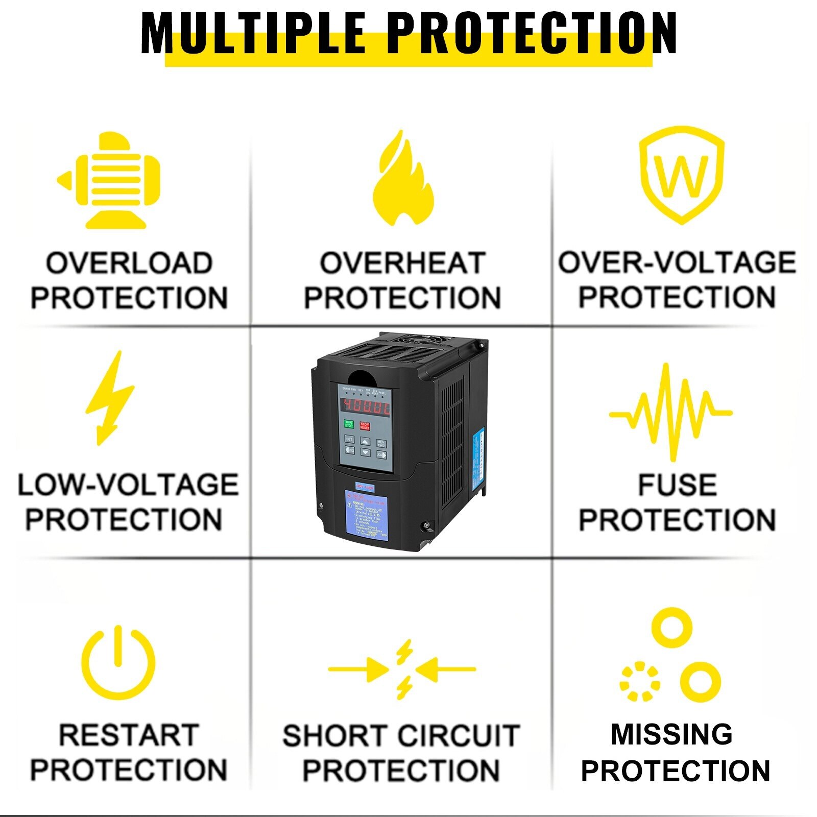 Convertizor de frecventa VFD, 3 faze, 3 kW, 220V - eMAG.ro