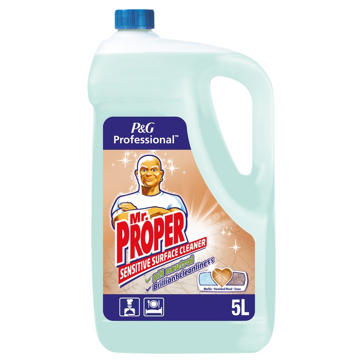 Detergent pentru suprafete delicate Mr. Proper Professional Sensitive, 5L