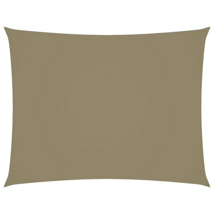 vidaXL bézs téglalap alakú oxford-szövet napvitorla 5 x 6 m 135164