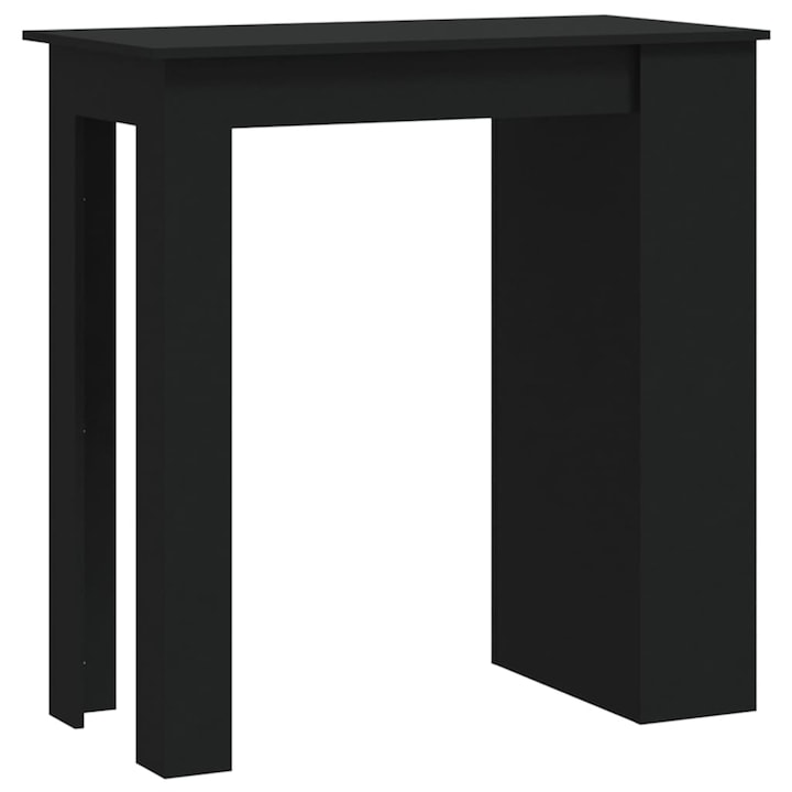 Бар маса vidaXL, ПДЧ, Черен, 102 x 50 x 103.5 см