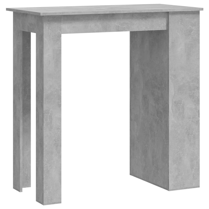 Бар маса vidaXL, Сив, ПДЧ, 102 x 50 x 103.5 см