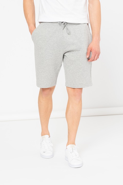 United Colors of Benetton, Bermude sport cu snur de ajustare, Gri melange