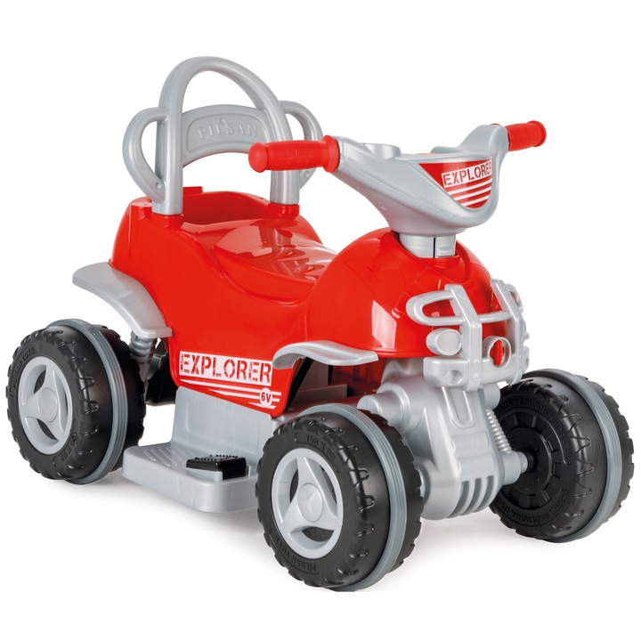 ATV electric pentru copii 6V - Explorer, Rosu