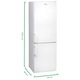 Combina frigorifica Arctic AK54270+, 262 l, Clasa A+, Garden Fresh, H 170.5 cm, Alb