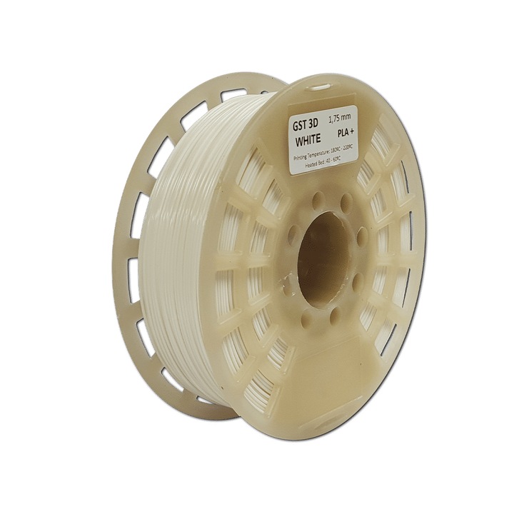 Filament PLA + GST3D Alb, 1.75 mm, 1 kg