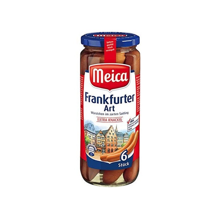 Meica, Frankfurter Art sertés virsli , 6 darab