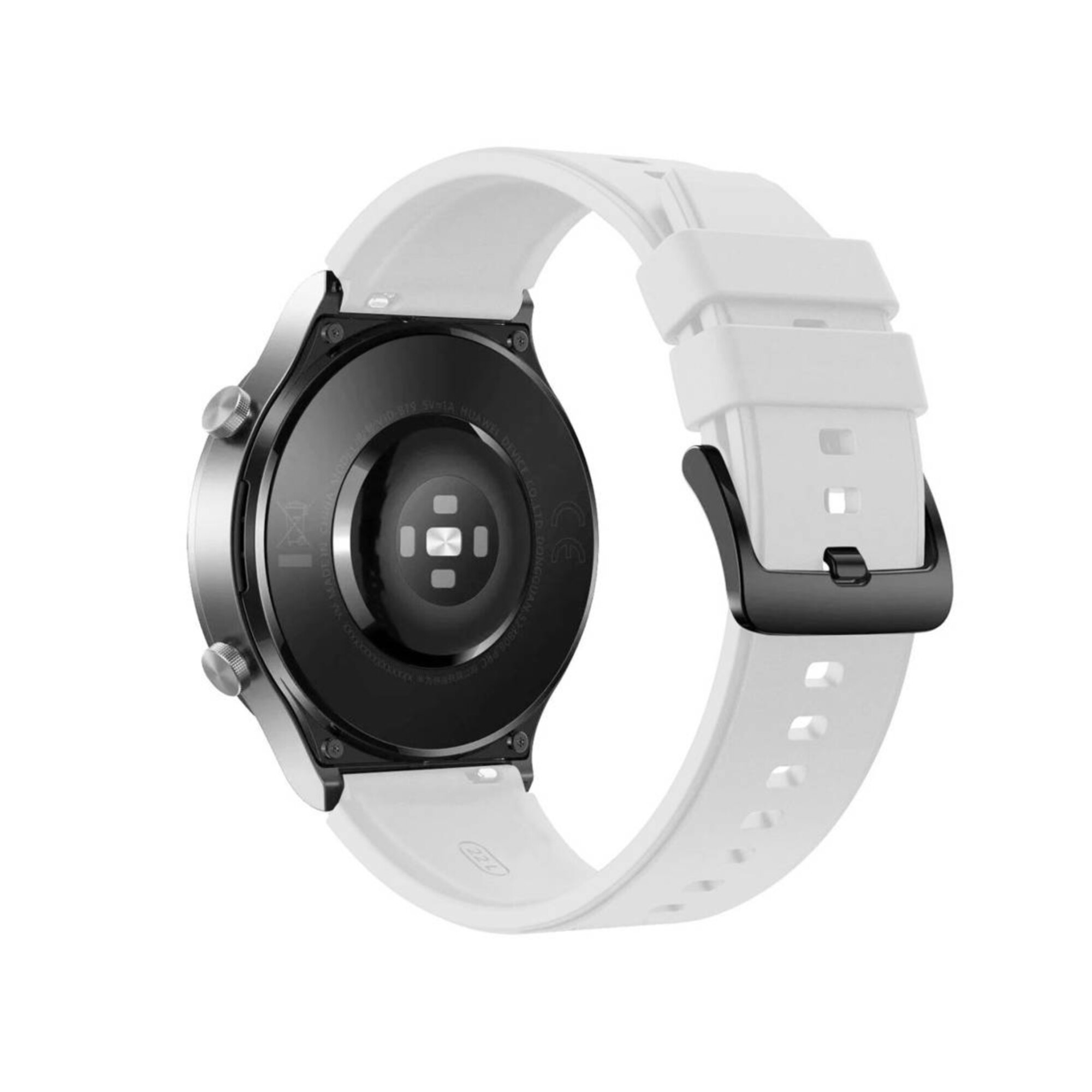 Силиконова каишка за Huawei Watch GT / GT2 / GT2 PRO, 46 мм, бяла, HUR