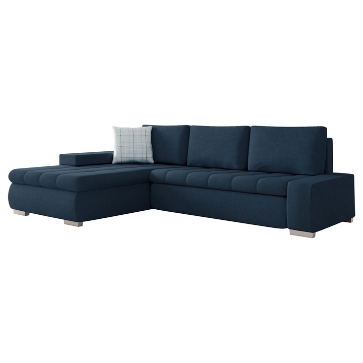 Coltar rabatabil Herkules Mini, MIRJAN24, albastru, 185x265x85 cm