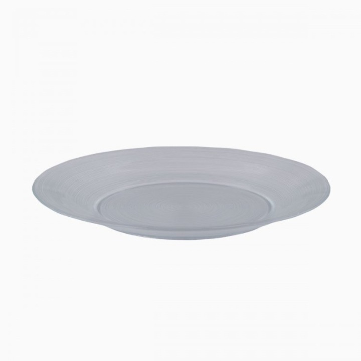 Set 4 farfurii intinse Basic Chic Glas, Sticla, 30 cm, Transparent