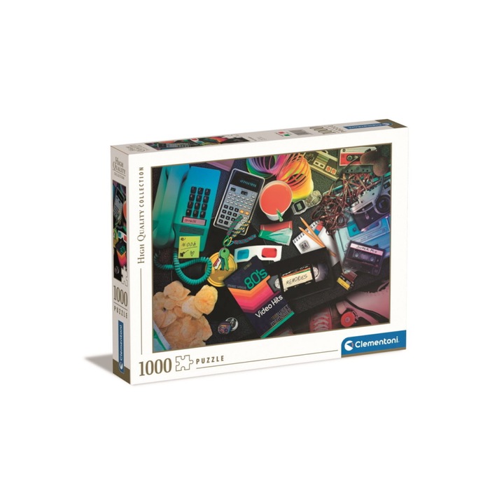 Clementoni 1000 db-os puzzle - High Quality Collection - Nosztalgikus 1980-as évek (39649)