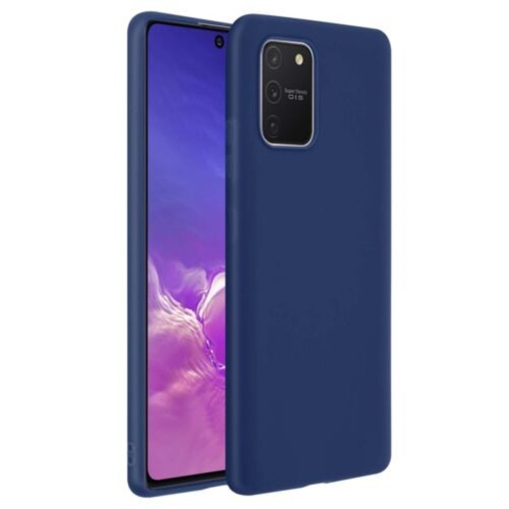 Flippy védőtok, amely kompatibilis a Samsung S10 Lite Matte Tpu Dark Blue telefonnal