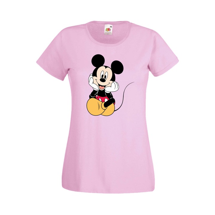 Дамска Тениска Мики Маус Мини Маус Minnie Mouse Mickey Mouse Disney Tralala Mickey Mouse 3, Розов, M