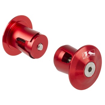 Capete mansoane ghidon M-Wave , 17,2-21,0 mm , Aluminiu , Rosu Anodizat Capete mansoane ghidon M-Wave , 17,2-21,0 mm , Aluminiu , Rosu Anodizat