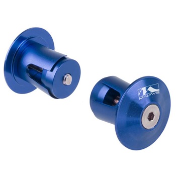 Capete mansoane ghidon M-Wave , 17,2-21,0 mm , Aluminiu , Albastru Anodizat Capete mansoane ghidon M-Wave , 17,2-21,0 mm , Aluminiu , Albastru Anodizat
