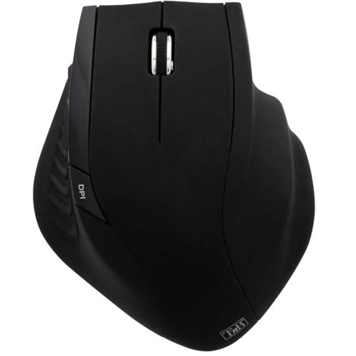 Mouse Wireless TnB Ergonomic, 1600 DPI, Negru