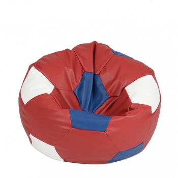 Fotoliu (Mediu) Minge Telstar XL - Netherlands (piele eco) umplut cu perle polistiren (fotoliu minge marca Pufrelax) Fabricat in Romania Fotoliu (Mediu) Minge Telstar XL - Netherlands (piele eco) umplut cu perle polistiren (fotoliu minge marca Pufrelax) Fabricat in Romania