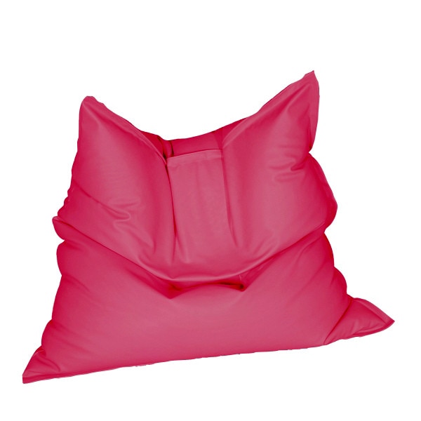 Fotoliu (Mare) Magic Pillow - Roz (piele eco) umplut cu perle polistiren (fotoliu perna marca Pufrelax) Fabricat in Romania