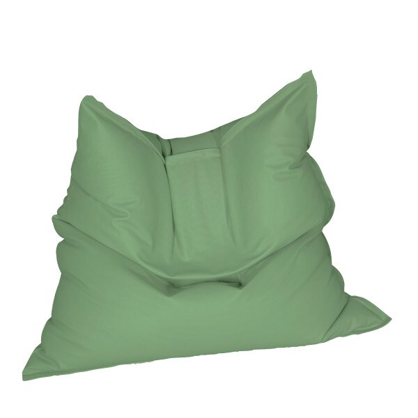 Fotoliu (Mare) Magic Pillow - Verde (piele eco) umplut cu perle polistiren (fotoliu perna marca Pufrelax) Fabricat in Romania