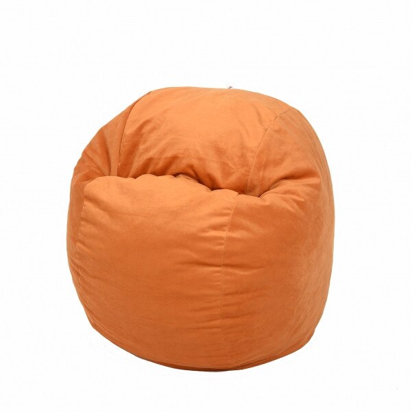 Fotoliu (Mediu) Matusalem - Orange (Gama Diamond) husa detasabila, Transformabil in pat, Fabricat in Romania, umplut cu fulgi de burete memory mix®, marca Pufrelax