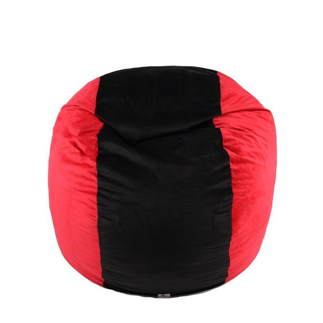 Fotoliu (Mare) King Size - Red & Black (Gama Diamond) husa detasabila, Transformabil in pat, Fabricat in Romania, umplut cu fulgi de burete memory mix®, marca Pufrelax