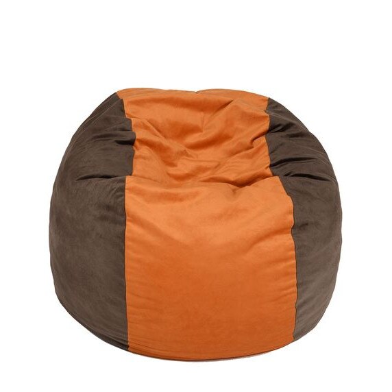 Fotoliu (Mediu) Matusalem - Orange & Cinnamon (Gama Diamond) husa detasabila, Transformabil in pat, Fabricat in Romania, umplut cu fulgi de burete memory mix®, marca Pufrelax