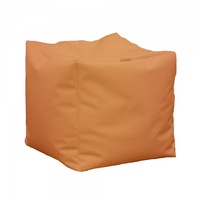 fotoliu mic taburet cub - orange piele eco umplut cu perle polistiren bean bag pufrelax imagen 12_0_
0