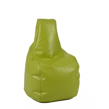 Fotoliu pentru copii (2-8 ani) Sunlounger Junior, Fistic (piele eco), umplut cu perle polistiren Fotoliu pentru copii (2-8 ani) Sunlounger Junior, Fistic (piele eco), umplut cu perle polistiren