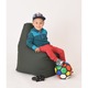 Fotoliu pentru copii (2-8 ani) Sunlounger Junior, Violet (piele eco), umplut cu perle polistiren