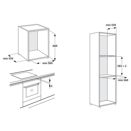 Cuptor incorporabil Whirlpool AKZM 8480 S, Electric, Autocuratare pirolitica, 73 l, Clasa A+, 6th Sense, Ready2Cook, Girll, Quartz Light