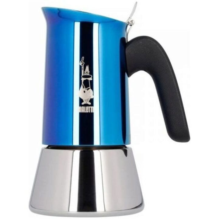 Aparat de cafea Bialetti Venus, 0007275/CN, 6 cesti albastru/argintiu