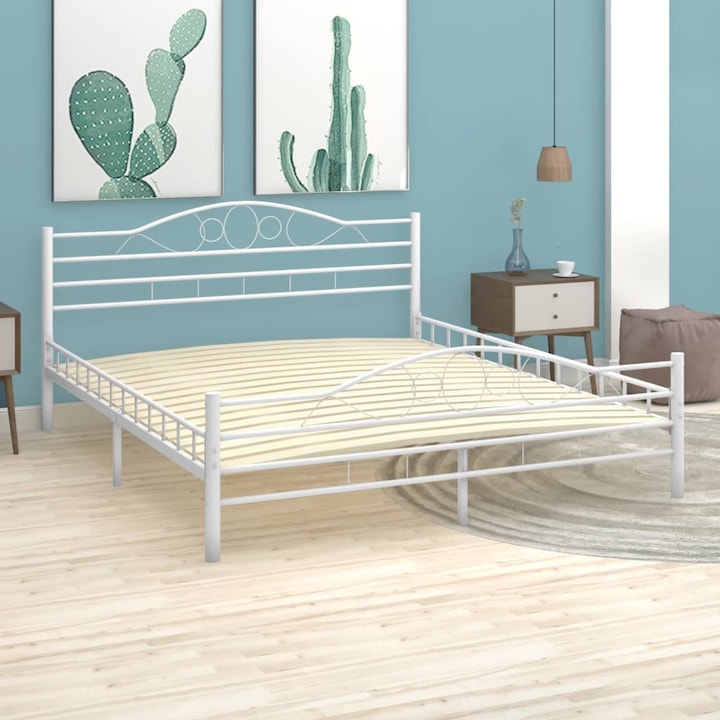 Baza de pat Single Si Confortabil cu sipci, 17 sipci, 100x200 cm, Clasic pentru dormitor, BED21738117