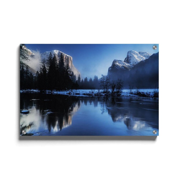 Tablou poster, Walljar, Iarna in Valea Yosemite, 70 x 100 cm
