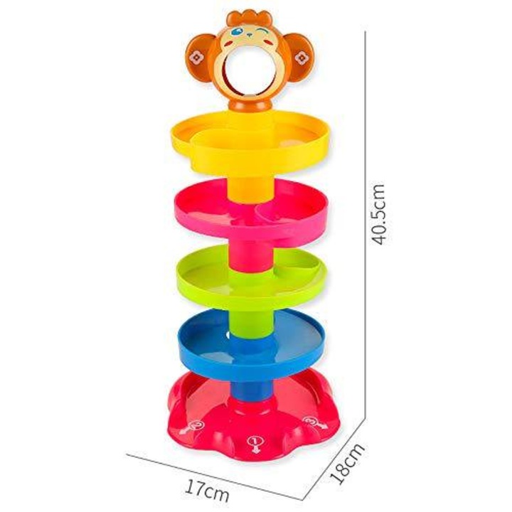 Turnulet bebe cu bile colorate, Huanger, HE0205