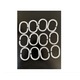 Set bara din otel, 2 bucati, pe colt 90 x 90 cm, cu perdea dus 180X180 cm, Rosu, cu inele de fixare