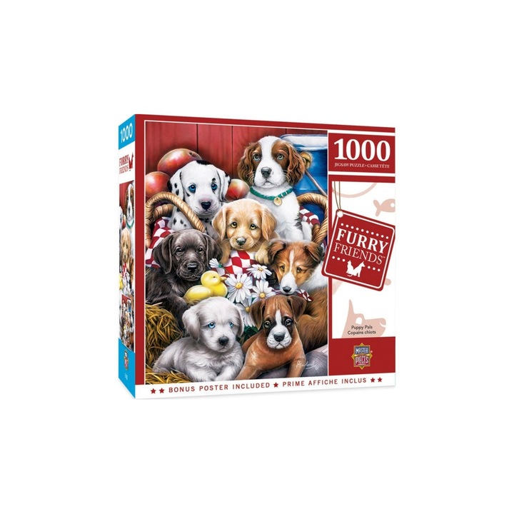 MasterPieces 1000 db-os puzzle - Furry Friends - Puppy Pals (72182)