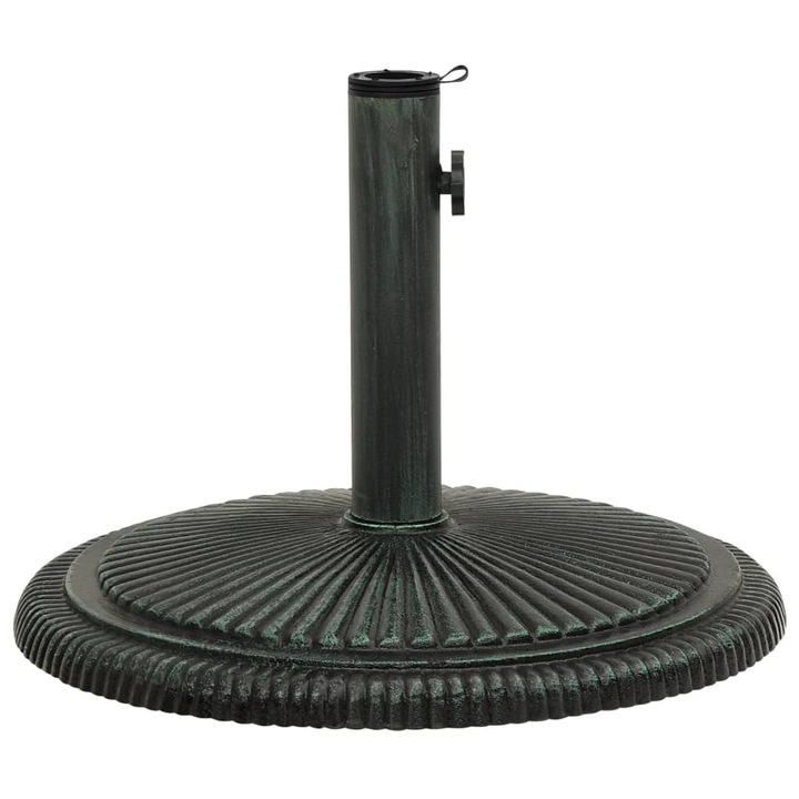 Baza de umbrela vidaXL, verde, 45x45x30 cm, fonta
